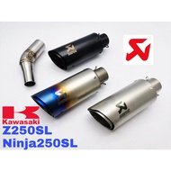 Exhaust Kawasaki NINJA250SL Z250SL Slip On Piping Stainless Steel Akrapovic Muffler Motor Accessorie