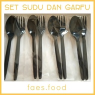 🔥Set sudu dan garfu 1 pek / Spoon and fork individual pack 1 pcs🔥