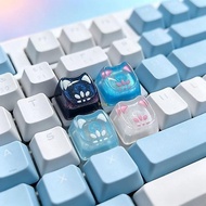 BT Crosses Stem Resin Keycap for Mechanical Keyboards OEM R4S Profile Cats Paws Accent Key for Custo