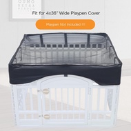 Pet Playpen Top Cover Pet Cage Cover Breathable Mesh Dog Cage Cover Easy Install Uv Protection Pet T