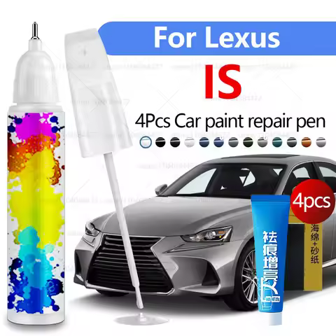 Car Paint Repair Pen For 1998-2025 Lexus IS Paint Scratch Repair Accessories 4PCS Blue 8U1 White 085