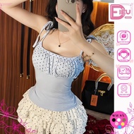 Women's Two-Piece Shirt with Ruffles, Polka Dots, Bow Tie, Slim Fit, Stretch Korean Style, Multi-Col