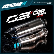 MSH G3 G4 G6 FULLSYSTEM R15V3 R15M R25 CBR250RR ER6N NMAX NVX CBR150R Gsx150r gsx Gsxs750 Exhaust Mu