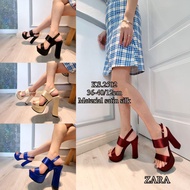 Ks.2502 12cm Heels Silk Material/ Latest 12cm High Heels