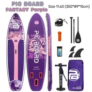 แพดเดิ้ลบอร์ด ยืนพาย แบบเป่าลม พร้อมอุปกรณ์ บอร์ด SUP แบบเป่าลม Pic Board FANTASY Purple 11’6 | ซัพบ