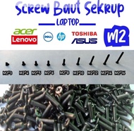 Screw Baut Sekrup Laptop Asus Lenovo Toshiba Acer Dell Hp M2 M2.5 M3