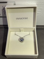Swarovski 跳動的心 藍色水晶項鍊