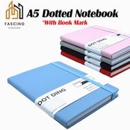 【SG】A5 Dotted Notebook Leather Dotted Bullet Journal 100 GSM 160 Pages