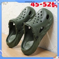 Extra Large Size Baotou Hole Shoes Men Extra Large Wide Fat Feet Two-Wea r Sandals 45-52 Size