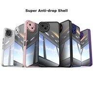 Compatible For Sharp Aquos Wish5 Wish 5 4 Sense9 Metal Armor Back Transparent Tempering Shell Camera