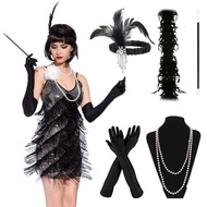 1920'S Ladies Gatsby Fancy Dress Accessories Flapper Charleston Girl Costume Set