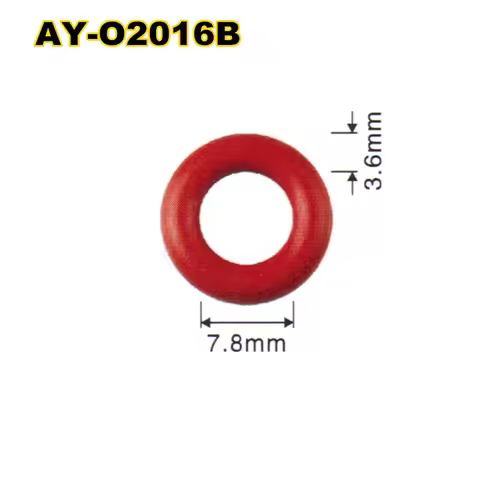 7.8*3.6mm 100pieces FKM Rubber Oring Seal for Honda Car Fuel Injector Service Kit Parts (AY-O2016)