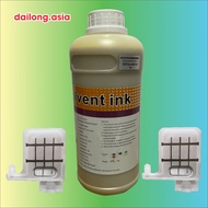 Oil Ink Combo "Yellow Ink (Y) vs 2 Super Durable Tempo" for i3200 dx5 TX800 XP600 nozzle - with Comb