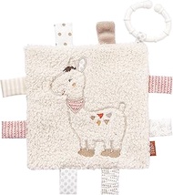 Fehn 058178 Llama Crinkle Cloth with Ring - Activity Raschel Cloth for Hanging - For Babies and Todd