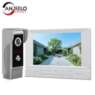 Anjielosmart [4-wire] 7" Video Intercom For Home Video Doorbell Intercom System Interphone Video Doo