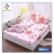 AKUN BARU SPREI MOTIF BERUANG PUTIH FREE SARUNG BANTAL DAN SARUNG GULING ANTI LUNTUR TIDAK BERBULU