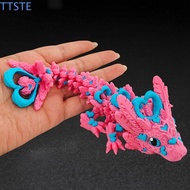 TTSTE 3D Printed Dragon, Movable Joints Realistic 3D Rotatable Articulated Dragon, Cartoon Handicraf