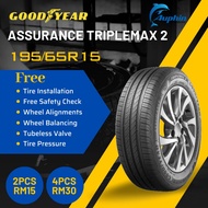 GOODYEAR TYRE 195/65R15 ASSURANCE TRIPLEMAX 2  (WITH INSTALLATION)