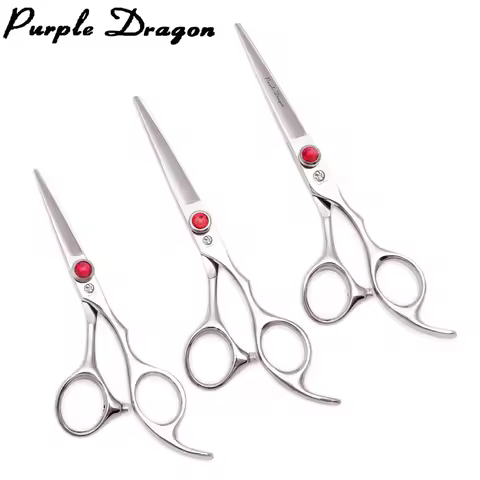 Hair Scissors 5" 5.5" 6" Japan Stainless Hairdressing Scissors Shiny Hair Cutting Scissors 1Pcs Barb