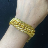 2-hook centipede bracelet, 2 cm wide, S-hook