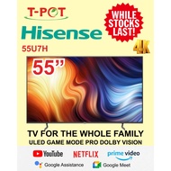55 INCH HISENSE 55U7H (B) ULED 4K UHD SMART TV | 1 Year Warranty