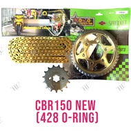Sprocket Set Hoyo Cbr150 New Cbrnew (428-Gold O-Ring ) Cbr150r