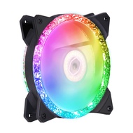 Cooler Master MasterFan MF120 Prismatic - Case Fan 120 mm, Triple Ring Addressable RGB Lighting, Cri
