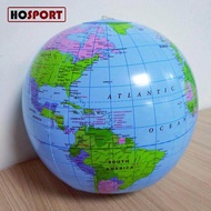 HOSPORT ลูกโลกเป่าลมขนาด30ซม.ลูกบอลแผนที่โลกของเล่นลูกบอลชายหาดของเล่นแต่งบ้านนักเรียนมหาสมุทรภูมิศาสตร์ของเล่นเพื่อการศึกษาการเรียนรู้