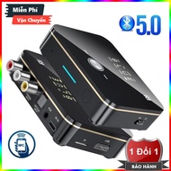 Thiết bị thu phát tín hiệu Bluetooth 5.0 M8 NFC Có điều khiển từ xa - Bộ thu phát Bluetooth 5.0 đa n