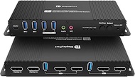 Kvm Switch Displayport EDID 2 Monitors 2 Computers 4K 144Hz Hotkey Switching Displayport kvm Switch 