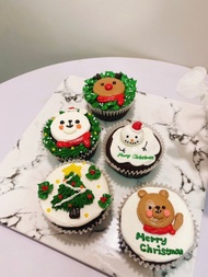 宅配款 聖誕節裝飾 布朗尼杯子蛋糕 客製化 造型杯子蛋糕 鑠甜點