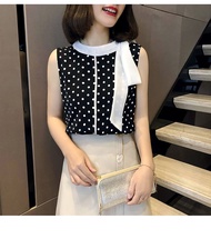 [HCM]ÁO CHẤM BI SÁT NÁCH HELEN Phong Cách Hàn Quốc Cực Hot