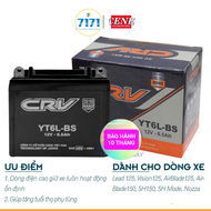 BÌNH ẮC QUY XE SH MODE VISION 125 AB 125 LEAD... BÌNH LỠ - YT6L