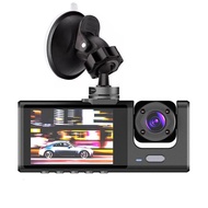 360 Coverage Car Dashcam Triple Lens Auto Cycle Recording Heavy Duty Rear View Recorder For Front Ca