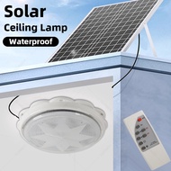 Solar Ceiling Light Porch Ceiling Light with Remote Dimmable Solar Shed Lights with Timer Gazebo Lig