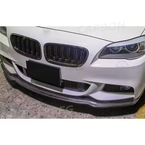 for BMW 5 Series F10 M Sport 2011-2016 Front Shovel Car Front Bumper Lip Body Kit Front Under Lips D