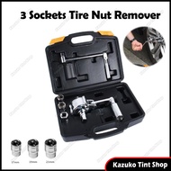 3 Sockets Tire Nut Remover Heavy Duty Lug Nut Tool Torque Multiplier Socket Wrench Set Spanner 17mm