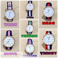 ◕ Wrist watch Geneva Fabric Nylon strap