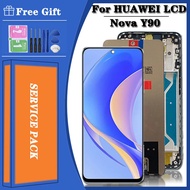 จอ LCD Y 90 ใหม่ เหมาะสำหรับ Huawei Nova Y90 CTR-LX2 จอแสดงผล LCD+แผงสัมผัส ดิจิไทเซอร์ กรอบสำหรับ N