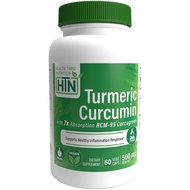 Health Thru Nutrition Turmeric Curcumin Complex as BCM-95 Curcugreen 500mg, 60 Vegecaps