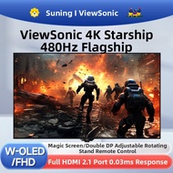 ViewSonic 31.5 Inch XG323-4K-OLED Computer Monitor 480HZ Office Gaming Dual Mode 1979 Portable Displ