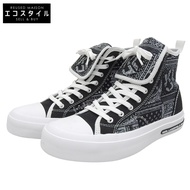 Karl Lagerfeld 繫帶側拉鍊運動鞋，女款，黑色，尺寸 23.5cm，KLJ60955，尺寸 37（歐盟）[二手]