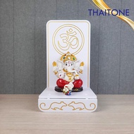 หิ้งพระพิฆเนศ ตั้งโต๊ะ ติดผนังได้ หิ้งโอม ॐ หิ้งบูชาองค์พระพิฆเนศวร k10-bd12