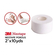 3M Neotape Porous นีโอเทป ผ้ายางปิดแผล ผ้าล็อค จำนวน 1 ม้วนเปลือย ขนาด 1/2 นิ้ว 1 นิ้ว 2 นิ้ว 4 นิ้ว