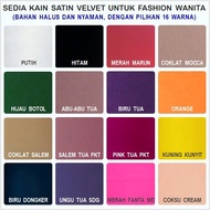 Kain SIFON FINE ( SIFONE / CHIFFONE ) WARNA POLOS Untuk Hijab / Fashion Wanita dan Anak - ( Harga Un