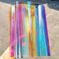 5m Mul-size Colorful PET Purple Plastic Metalized Rainbow Window Film Chameleon Window Tint Iridesce