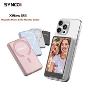 SYNCO XView M4 Wireless Magnetic Phone Selfie Monitor Screen for Smartphone Selfie Vlog Live Stream 