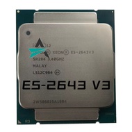 ใช้ Xeon รุ่น OEM Cpu E5-2643V3 3.40GHZ 20M 6CORES 22NM E5 2643 V3 LGA2011-3 135W E5-2643 V3ประมวลผล E5 Gubeng 2643V3