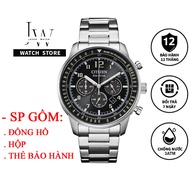 Full Box - Đồng Hồ Nam - Đồng Hồ Citizen Eco Driver JAPAN WATCH Chạy Full 6 Kim Dáng Thể Thao Dây T