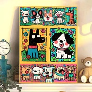 DIY Digital Oil Painting Colorful Dopamine Series Wall Decor Display Room Decoration Aesthetic Home 